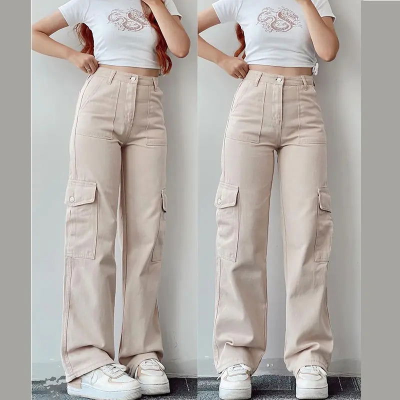 Baggy Casual Trousers - Woman`s Clothing