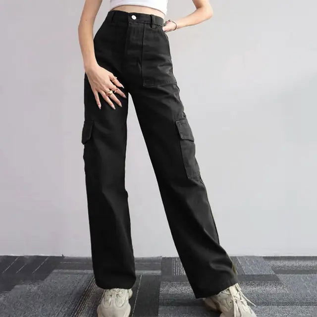 Baggy Casual Trousers - Woman`s Clothing