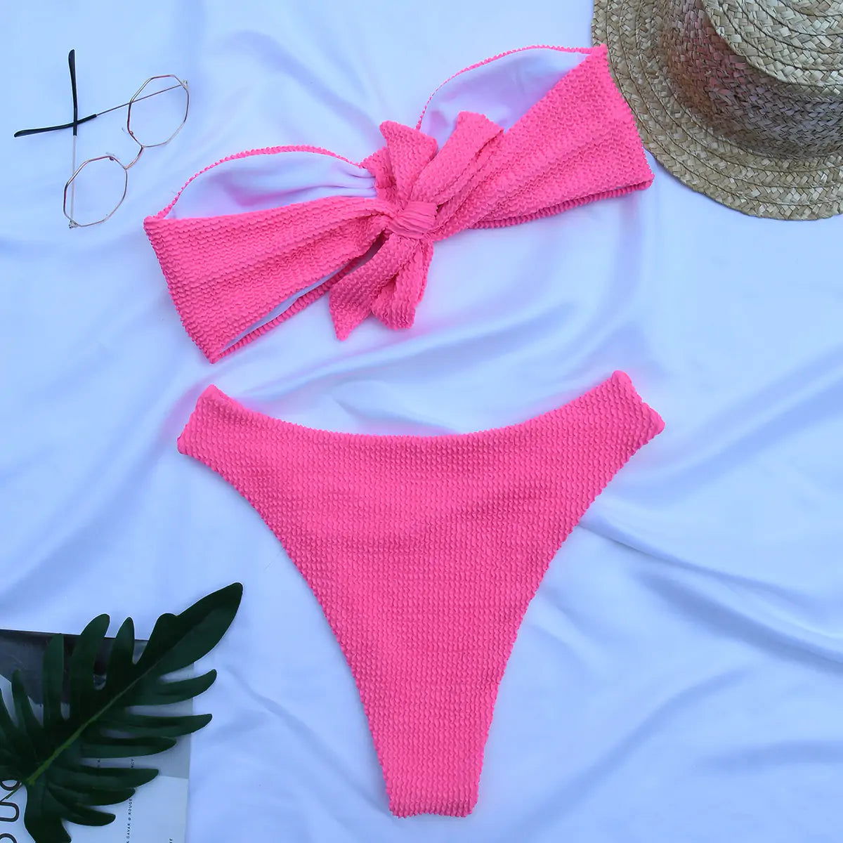 Bandeau Bikini Set - Woman`s Clothing