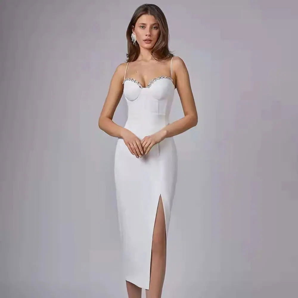 Beaded Bodycon Party Dress Chic - Woman`s Clothing