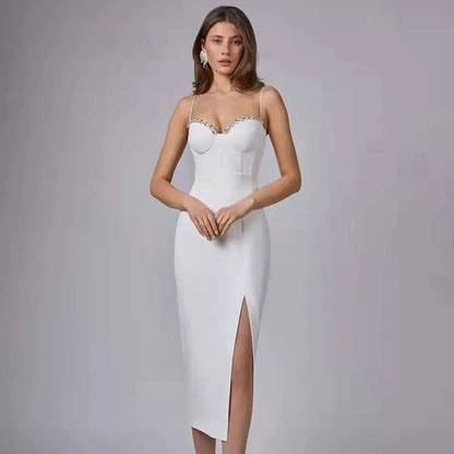Beaded Bodycon Party Dress Chic - Woman`s Clothing