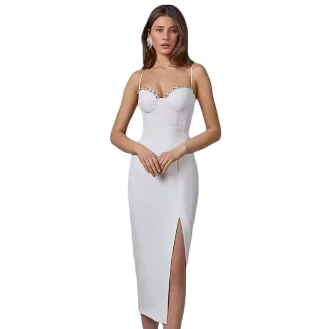 Beaded Bodycon Party Dress Chic - Woman`s Clothing