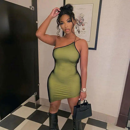 Bodycon Backless Mini Dress - Woman`s Clothing