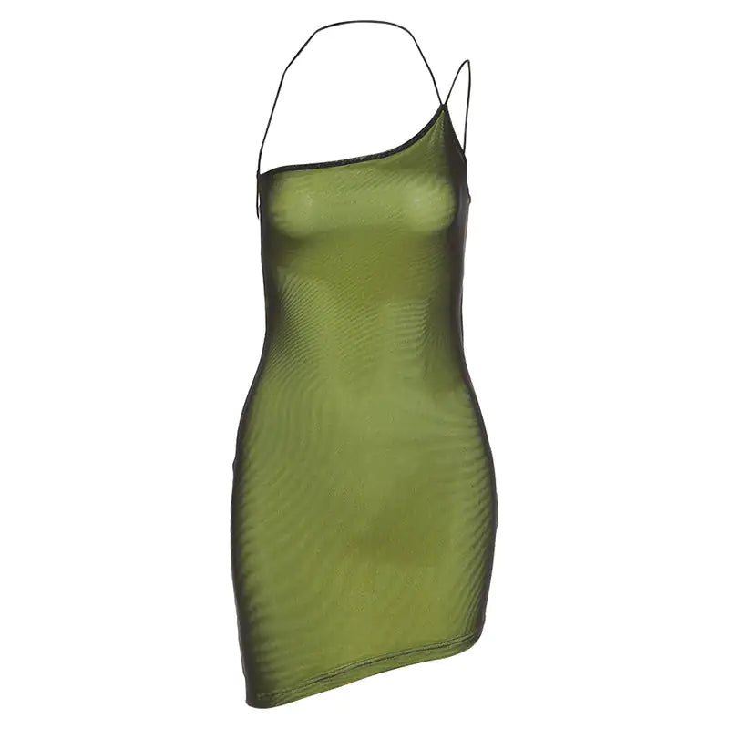 Bodycon Backless Mini Dress - Woman`s Clothing