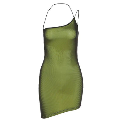 Bodycon Backless Mini Dress - Woman`s Clothing