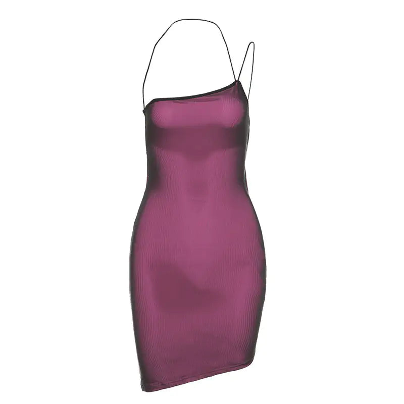 Bodycon Backless Mini Dress - Woman`s Clothing