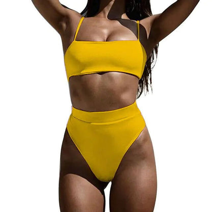 Brazilian Ribbed Bikini Set: Sizzling - Woman`s Clothing
