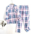 Cotton Flannel Pyjama Set - Woman`s Clothing