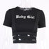 Crop Top O-Neck T-shirtCrop Top
