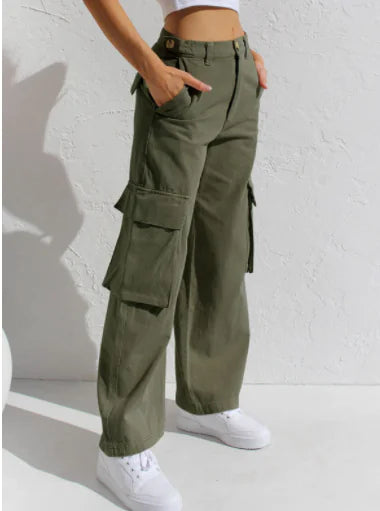 Stylish Cargo Pants - Woman`s Clothing