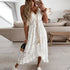 Delicate Lace Off Shoulder Dress - Woman`s Clothing