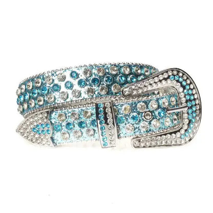 Diamond Studded Belt - Woman`s Clothing