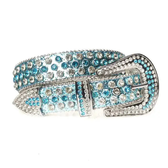 Diamond Studded Belt - Woman`s Clothing