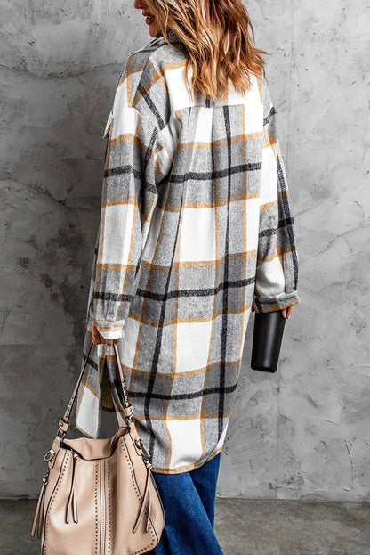 Dropped Shoulder Duster CoatDropped Shoulder