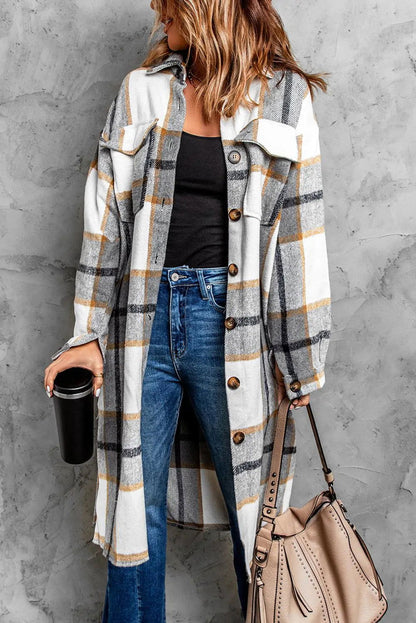 Dropped Shoulder Duster CoatDropped Shoulder