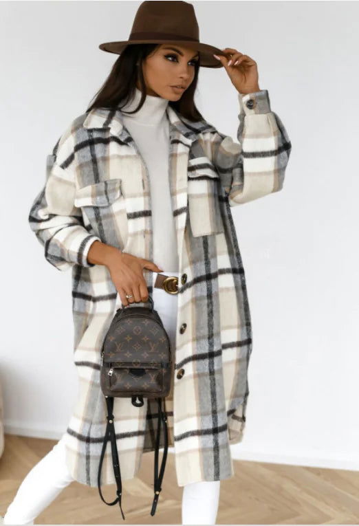 Dropped Shoulder Duster CoatDropped Shoulder
