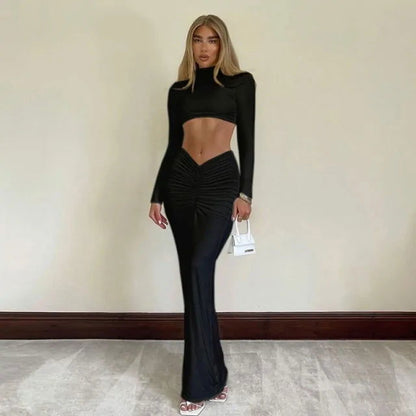 Elegant 2 Piece Dress Set - Woman`s Clothing
