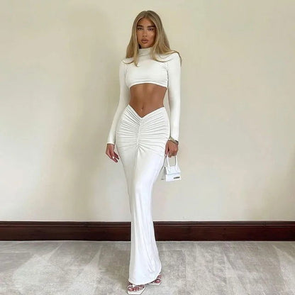 Elegant 2 Piece Dress Set - Woman`s Clothing