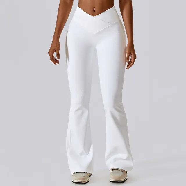 Workout Fitness Sports Flared Pants - Woman`s Clothing