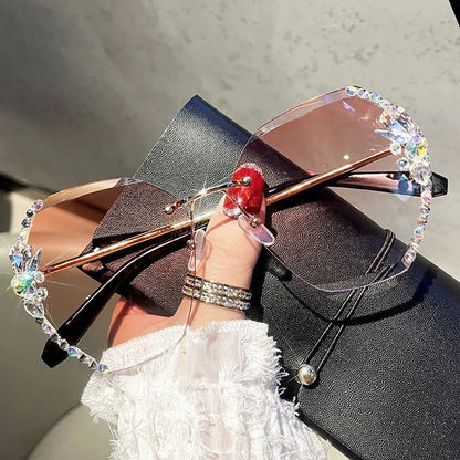 Gradient Lens Sunglasses - Woman`s Clothing