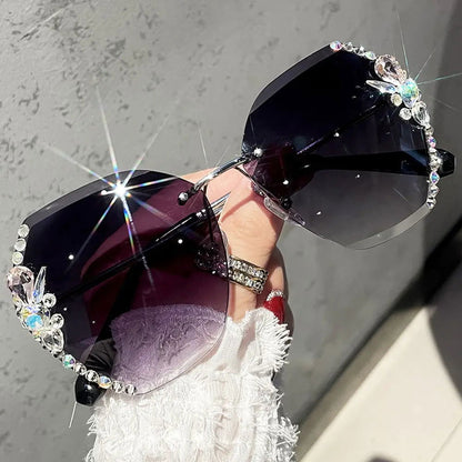 Gradient Lens Sunglasses - Woman`s Clothing