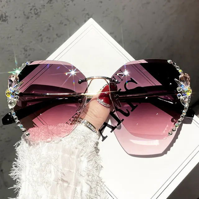 Gradient Lens Sunglasses - Woman`s Clothing