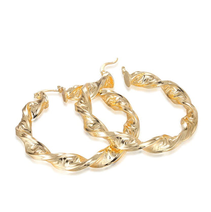Great Wall Hoop Earrings - Woman`s Clothing