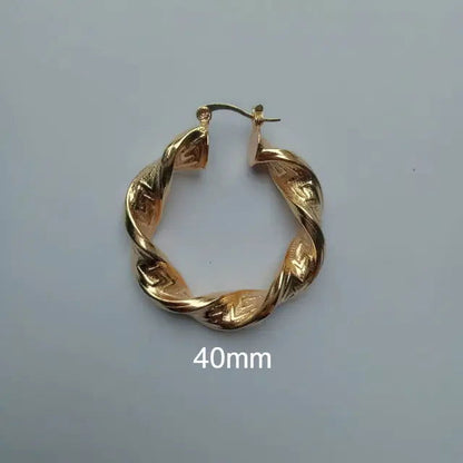 Great Wall Hoop Earrings - Woman`s Clothing