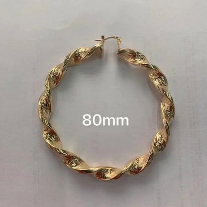 Great Wall Hoop Earrings - Woman`s Clothing