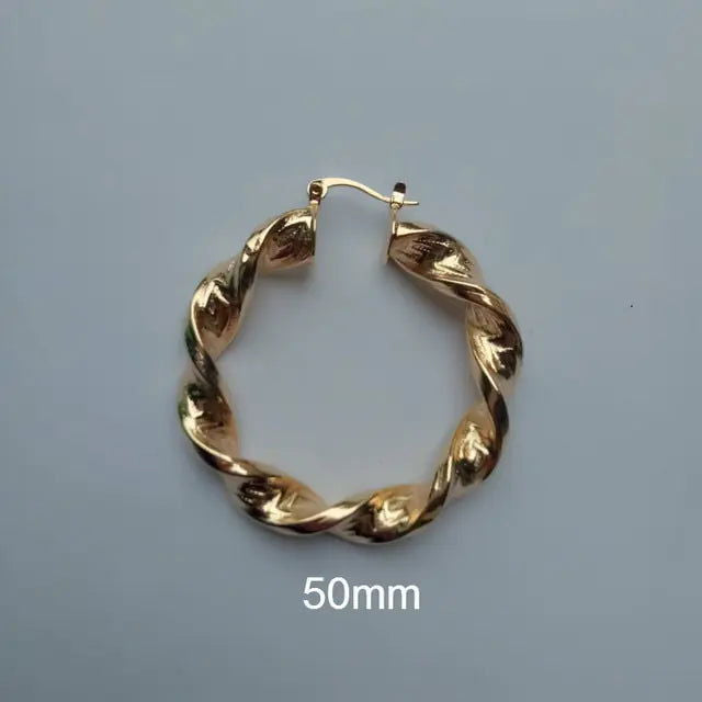 Great Wall Hoop Earrings - Woman`s Clothing
