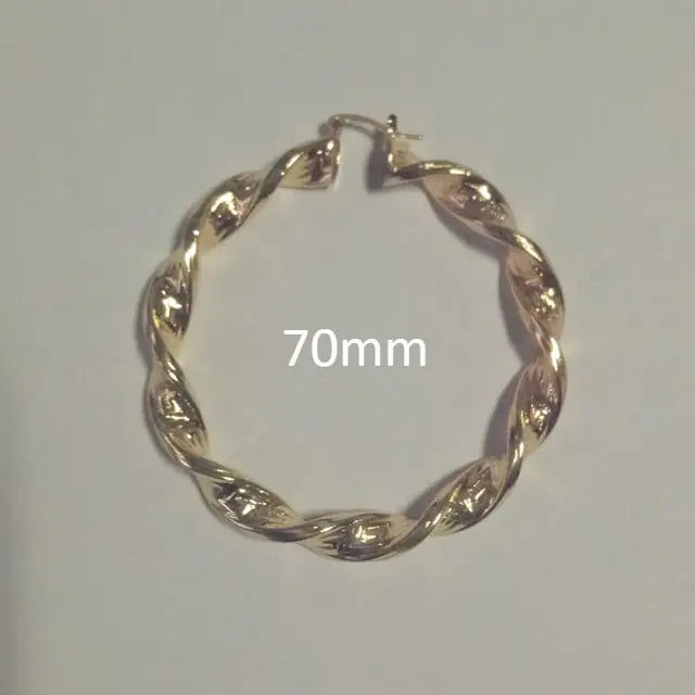 Great Wall Hoop Earrings - Woman`s Clothing