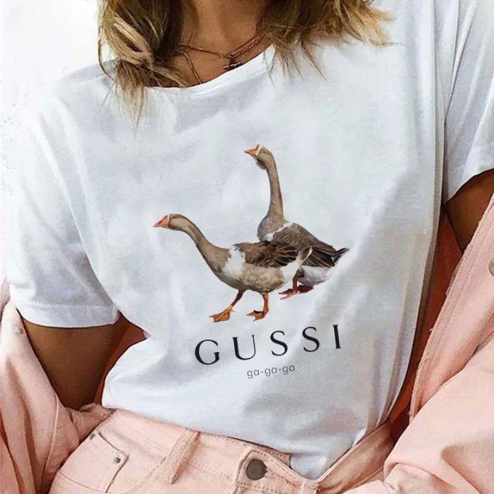 Gussi Skateboard Street T-Shirt - Woman`s Clothing