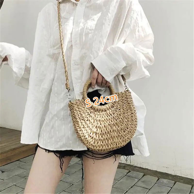 Handmade Straw Bags - Woman`s Clothing