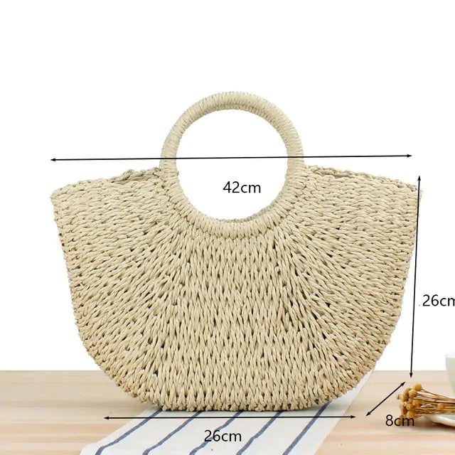 Handmade Straw Bags - Woman`s Clothing