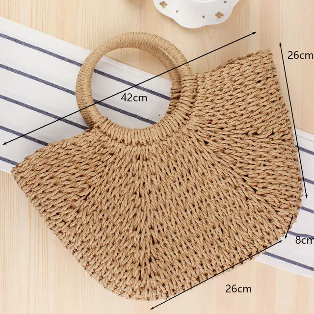 Handmade Straw Bags - Woman`s Clothing