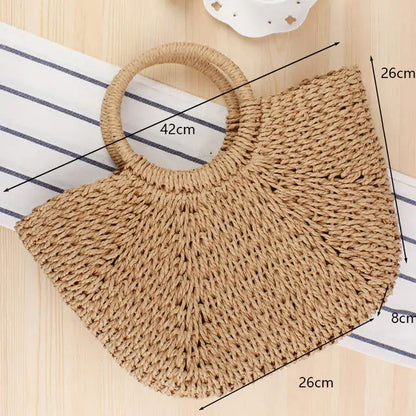 Handmade Straw Bags - Woman`s Clothing