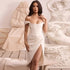 High Quality Summer Satin Bodycon Dress - Woman`s Clothing