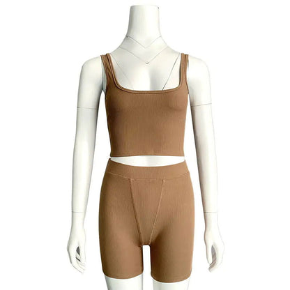 High Stretch Solid Color Yoga SetHigh Stretchactivewear
