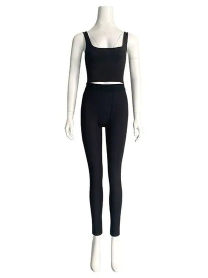 High Stretch Solid Color Yoga SetHigh Stretchactivewear