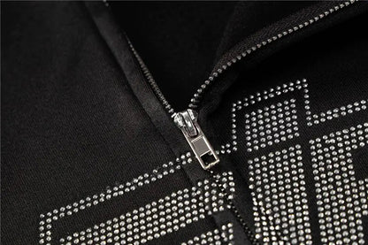 Hoodies E-girl Goth Punk Jacket - Woman`s Clothing