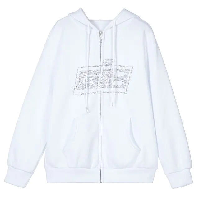 Hoodies E-girl Goth Punk Jacket - Woman`s Clothing
