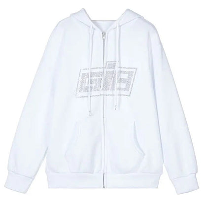 Hoodies E-girl Goth Punk Jacket - Woman`s Clothing