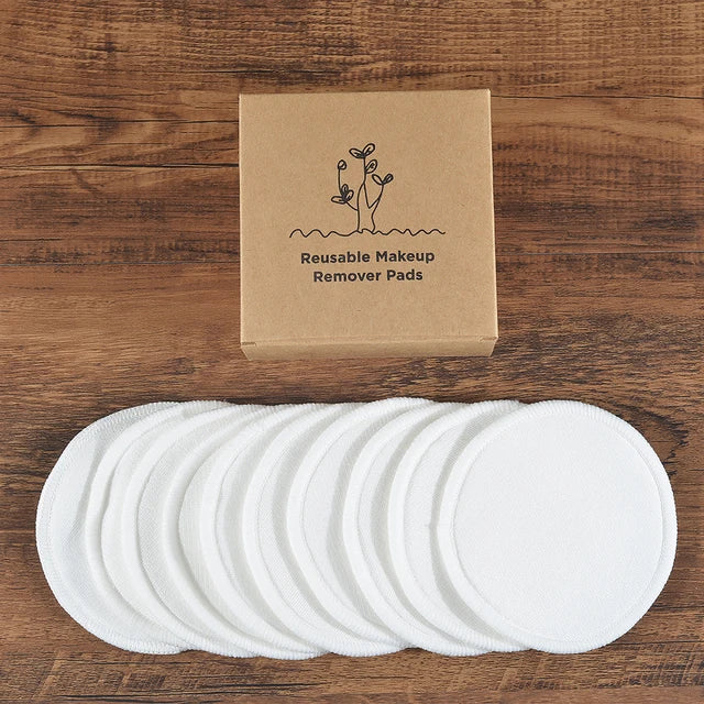 Bamboo Makeup Remover Pads 10 Pieces - Woman`s Clothing