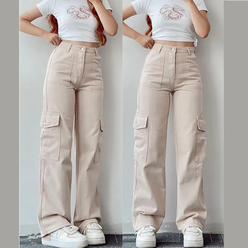 Baggy Casual Trousers - Woman`s Clothing