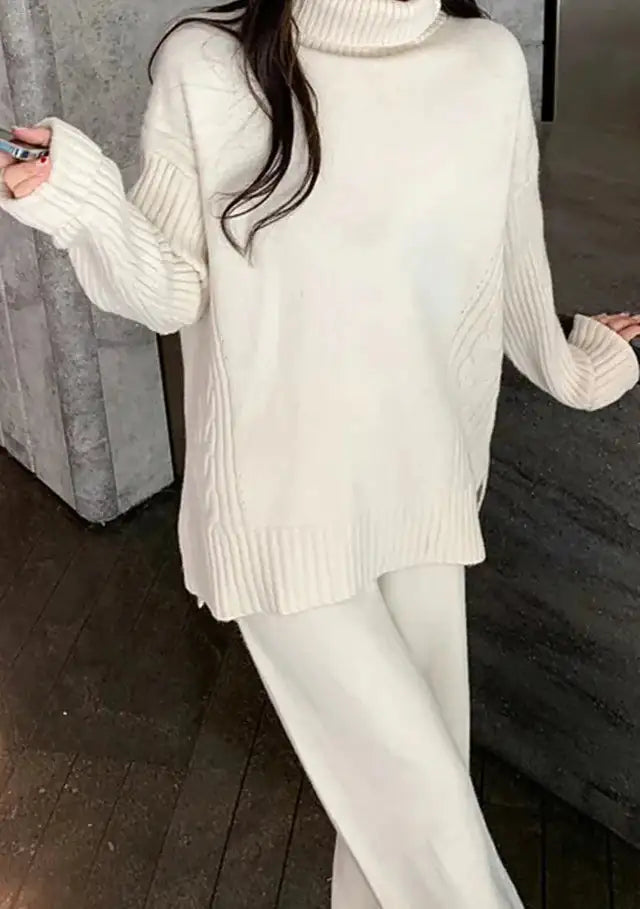 Warm Sweater Set For Women - Woman`s Clothing