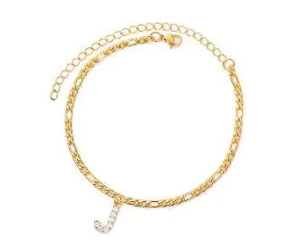 Initial Anklet Jewelry Accessory - Woman`s Clothing