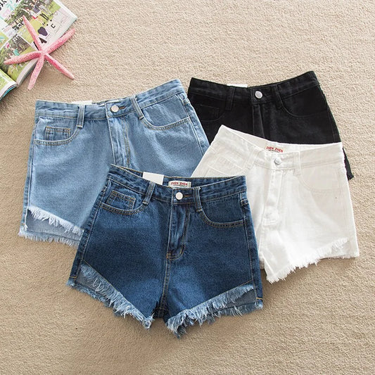 Summer Denim Shorts - Woman`s Clothing