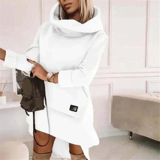 Ladies Long Sleeve Hoodies Dress