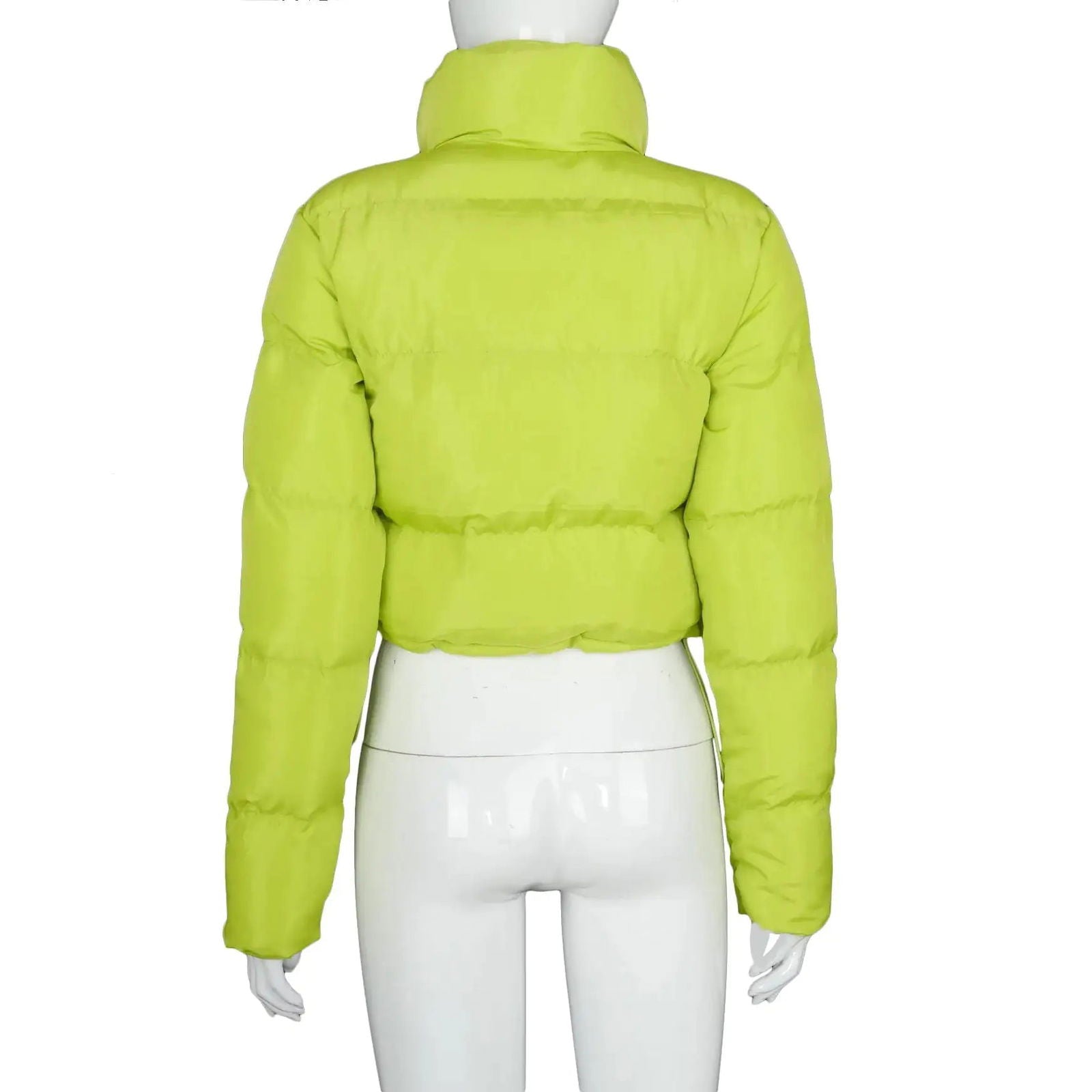 Ladies Mini Puffer Coat - Woman`s Clothing