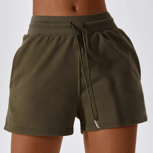 Women Loose Fit Drawstring Shorts